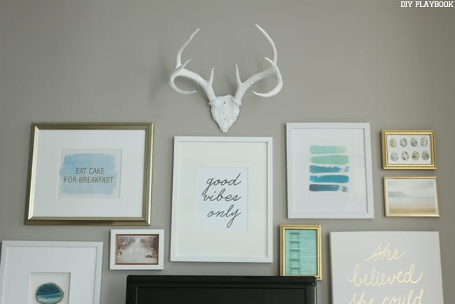 Inspiration: How to Build a Gallery Wall around a TV | DIY Playbook