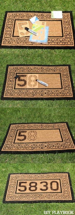 Step By Step Personalized Doormat Tutorial