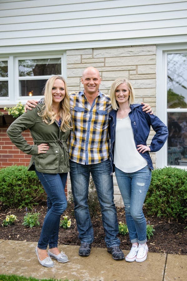 HGTV star Chip Wade with bloggers Bridget and Casey.