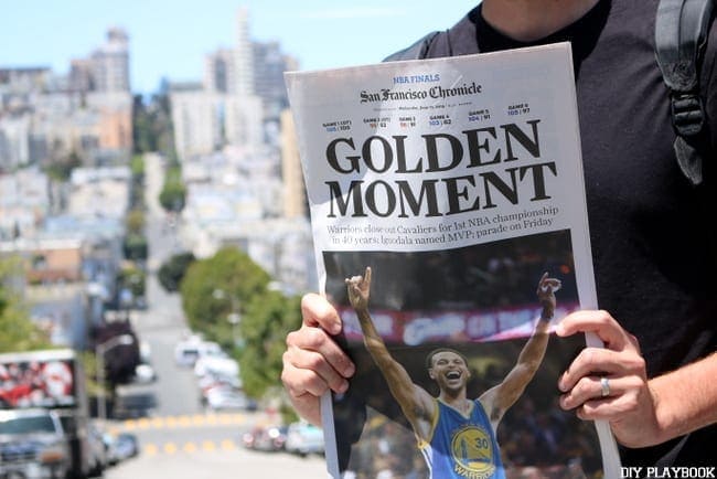 Warriors win! Matt was happy