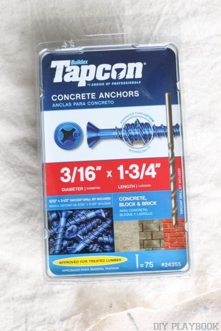 These concrete anchor screws are durable.