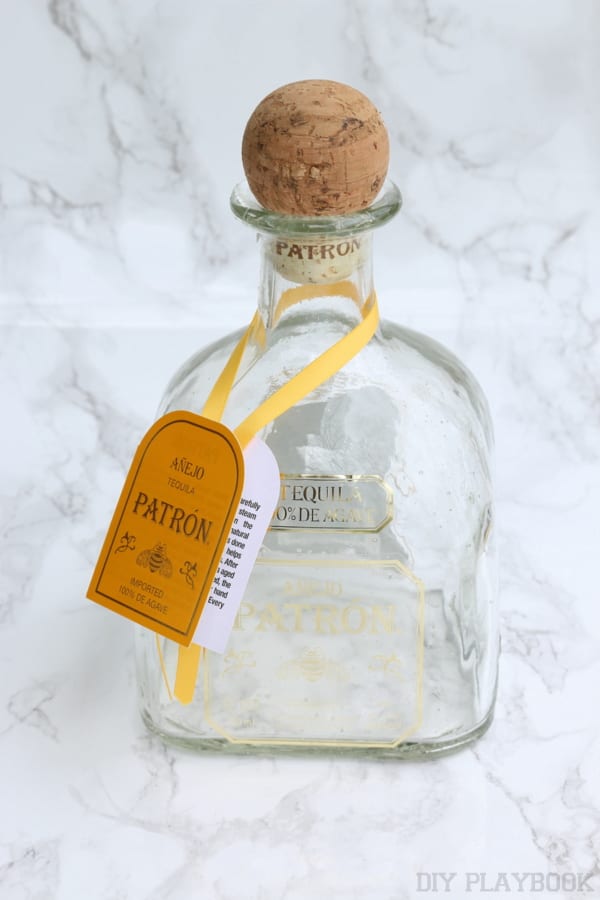 empty patron bottle