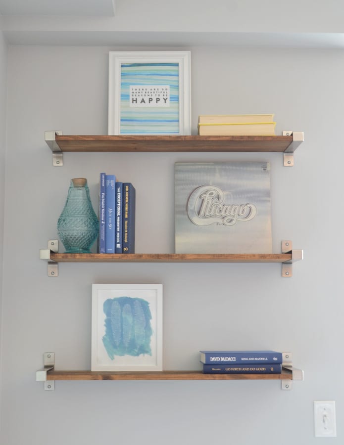 Add books to your shelf in small groupings. 