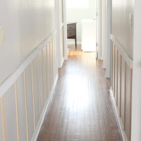 Board and Batten Hallway Progress: All that's missing from this DIY project is the paint!