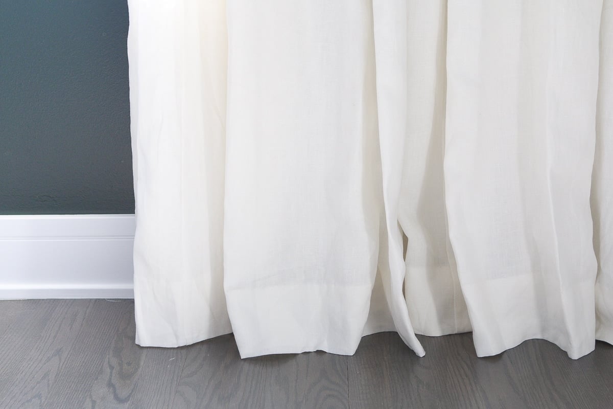 Hanging curtains at the right height