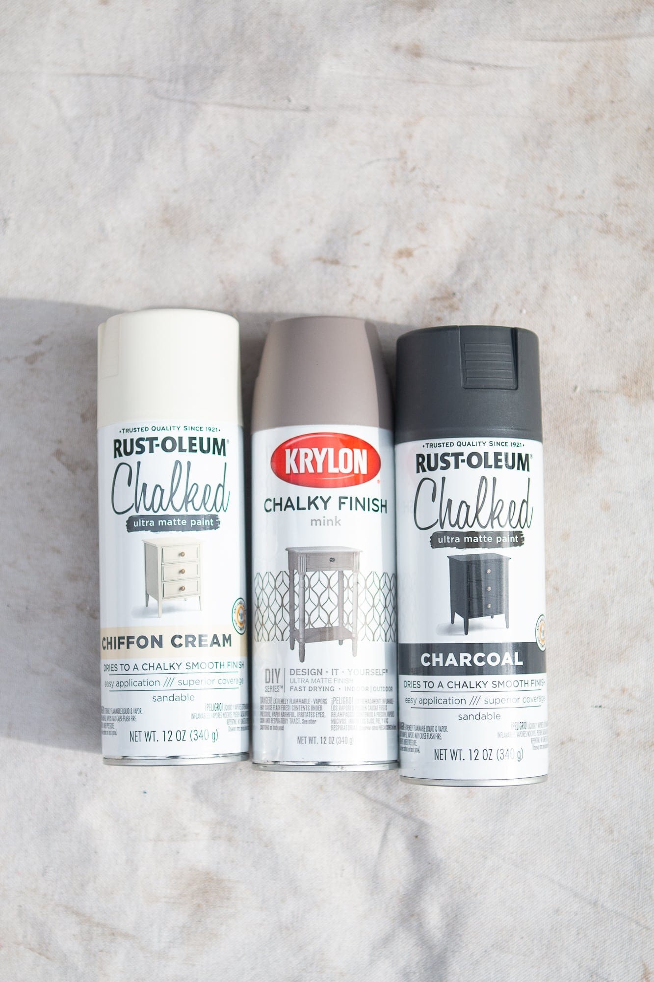 Chalk spray paint