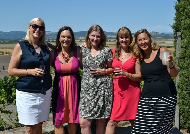 Enjoying wine country for bachelorette party