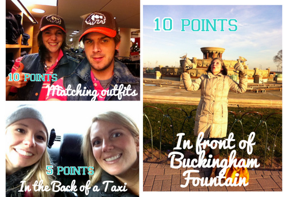 Extra points were awarded in the photo hunt for the trickier locations like in front of Buckingham Fountain. 