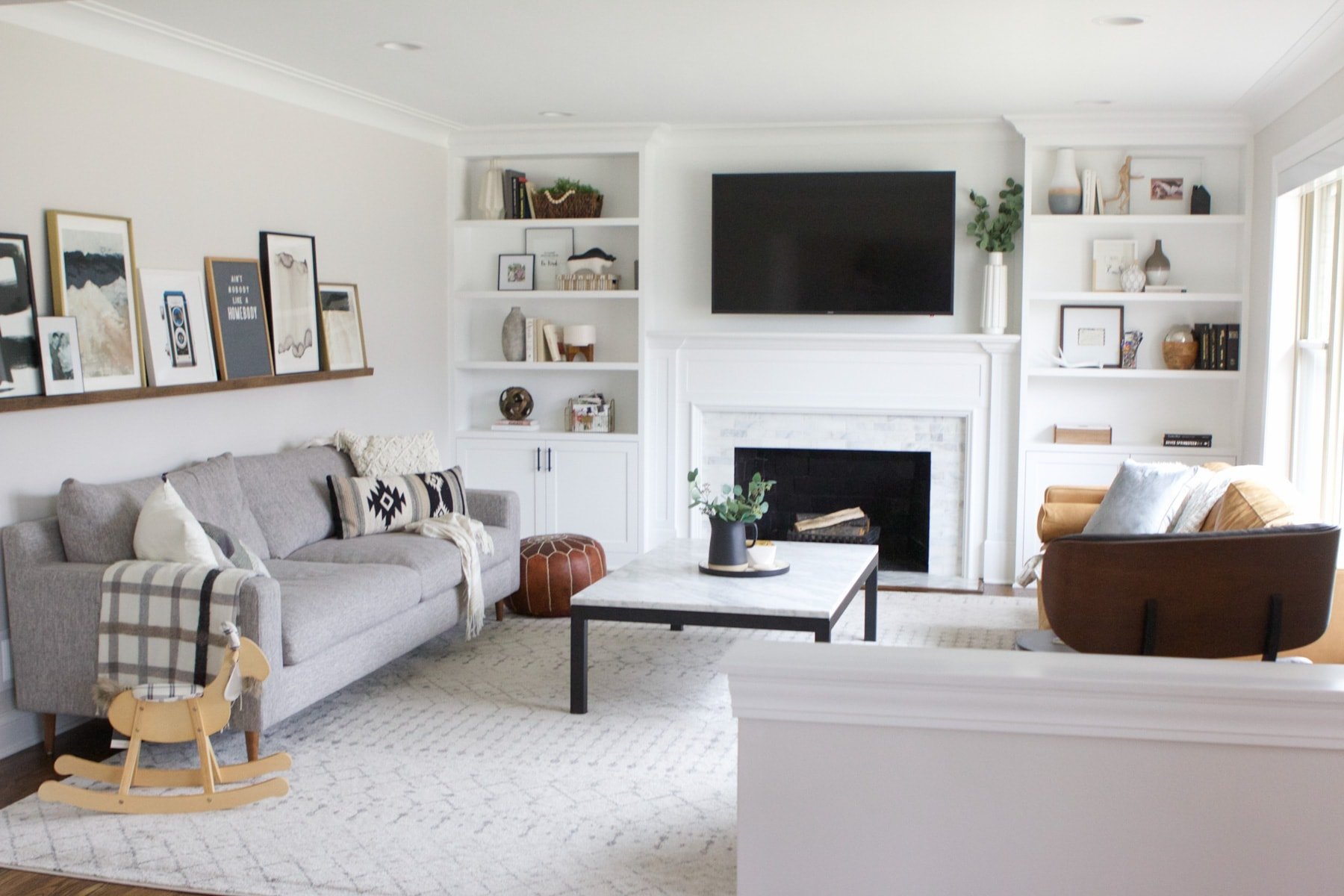 family room home tour