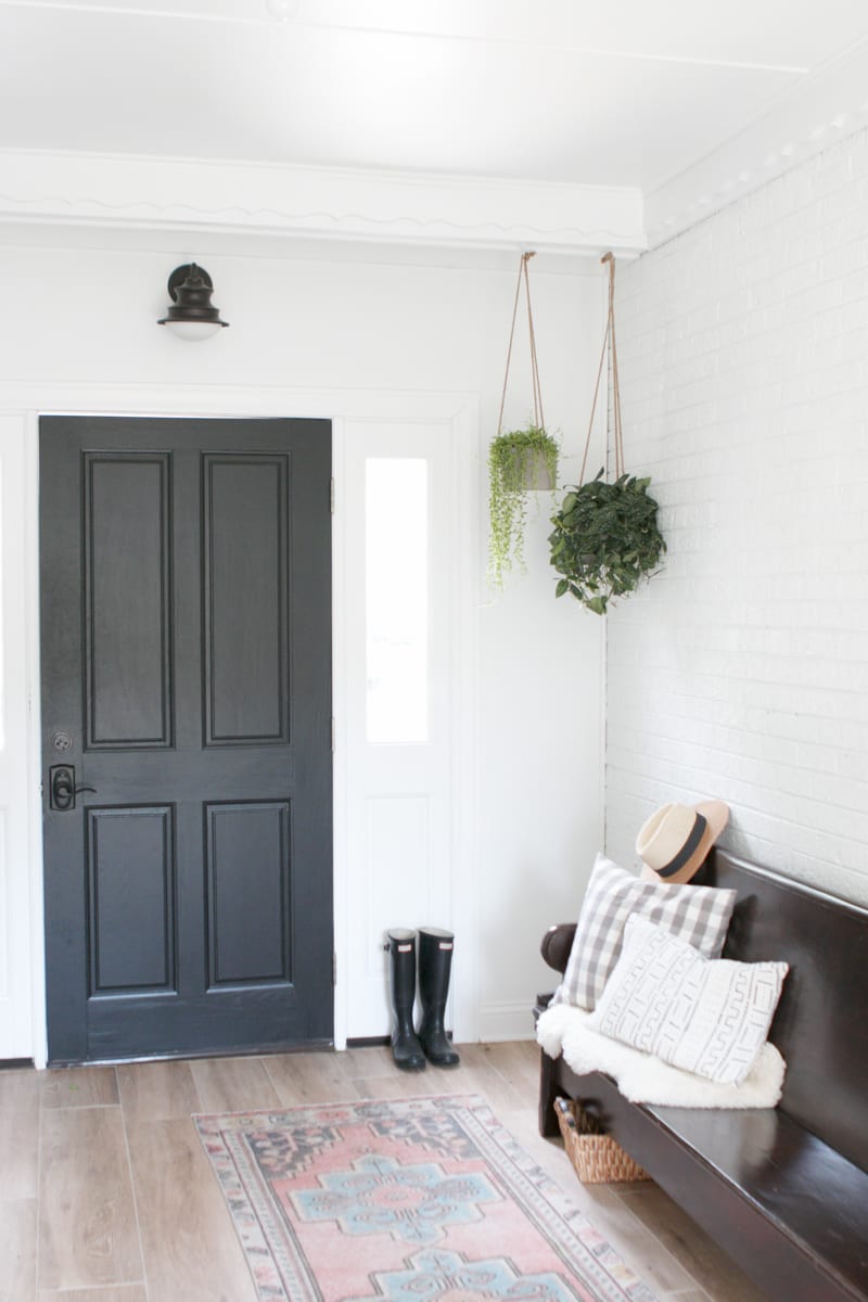 mudroom black door