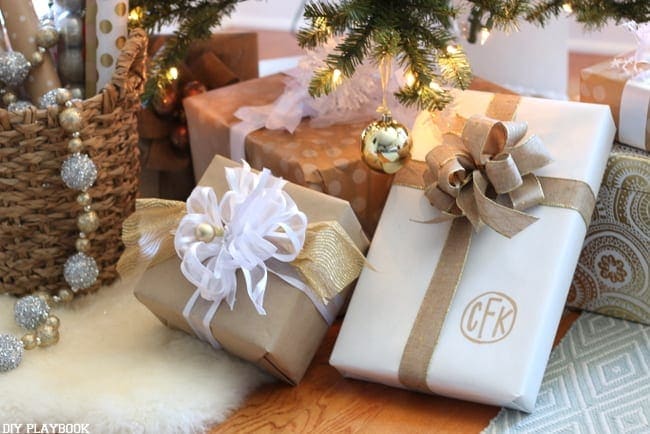 Wrapping paper is an easy way to up your Christmas decorating game. Make your wrapping paper match your tree!