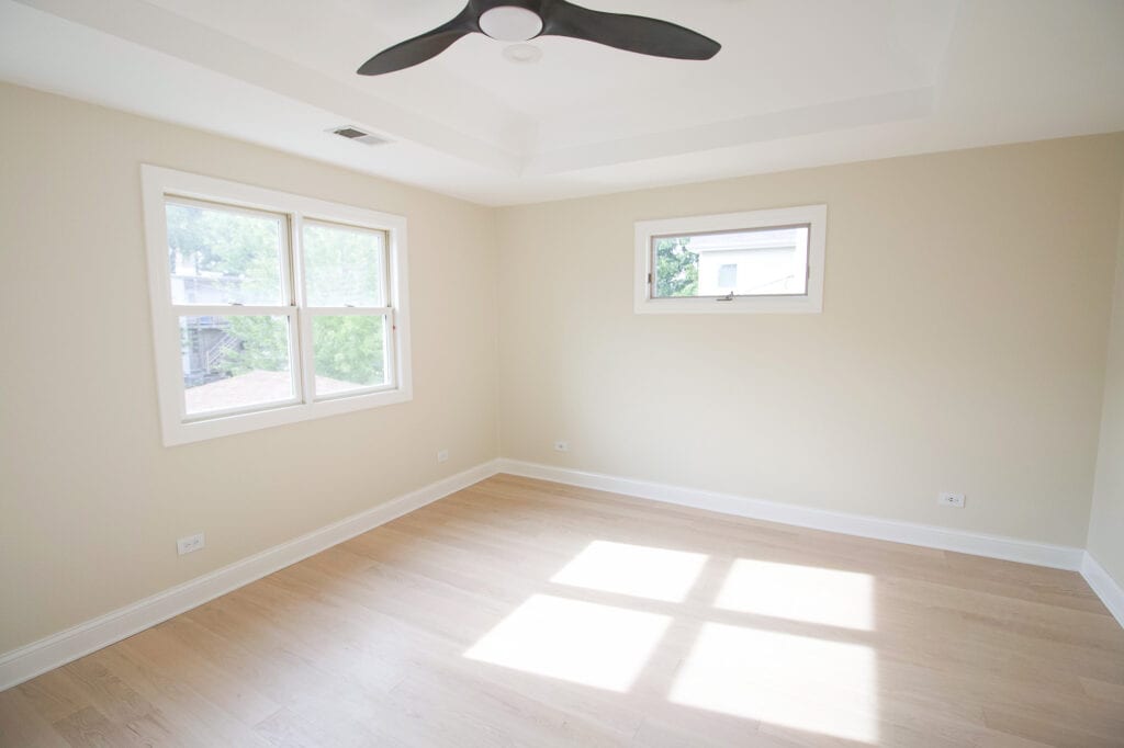 Our master bedroom bare windows