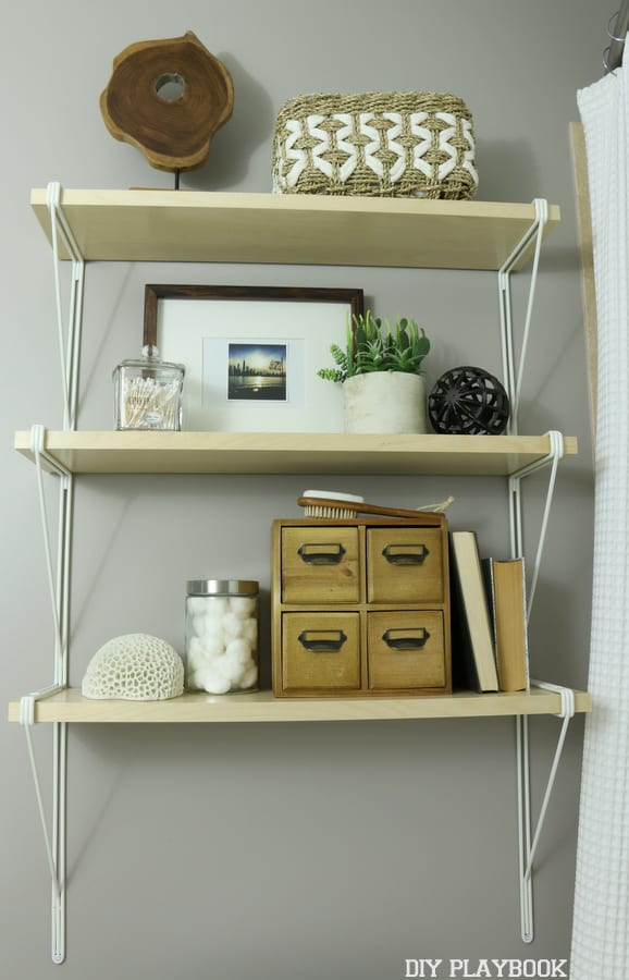 How to Style Your Bathroom Shelves: Easy DIY | DIY Playbook